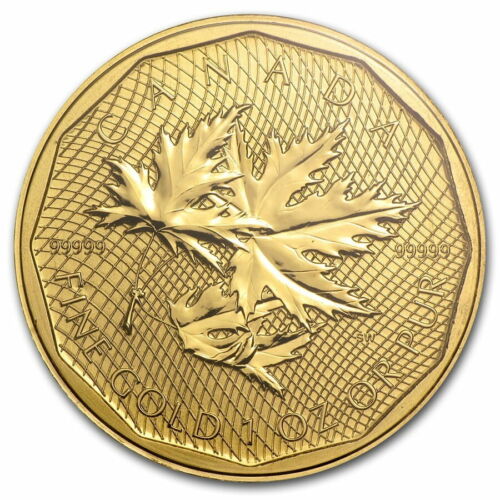 1 oz. Gold Canadian Maple Leaf .99999