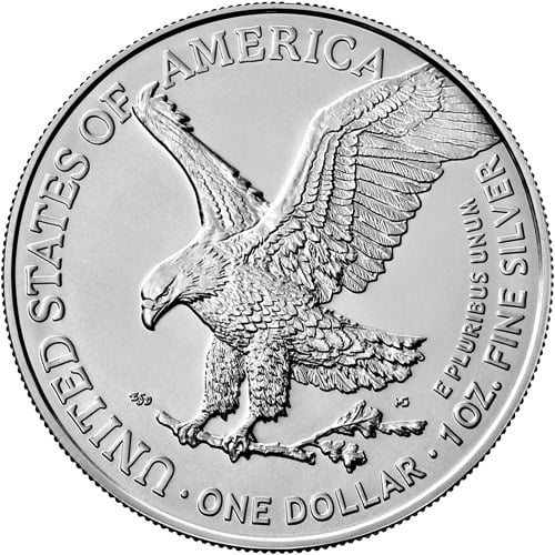 2021 1 oz. Silver American Eagle Coin (BU, Type 2) - First Gold Group